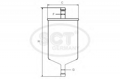 SCT GERMANY st379 -  Топливный фильтр